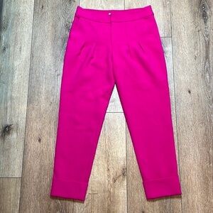 Femme d’armes Pink Tapered Cuffed Trousers Size 2